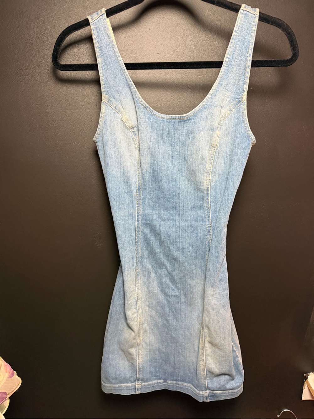 GUESS Light wash Denim bodycon Dress